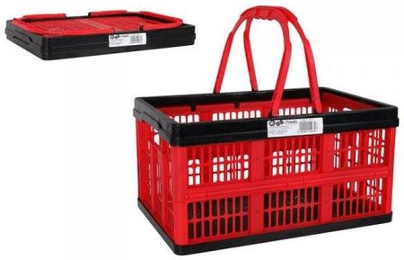 Bigbuy Home Uniwersalne Pudełko Voila Czerwony Składany 39X25,5X21Cm