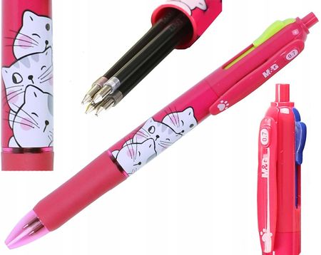 Happy Color Długopis 4 -Kolorowy 0,7 Mm Kot Kotek
