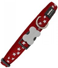 Red Dingo Obroża Dla Psa Style Czerwony Gwiazdy 2x31-47cm