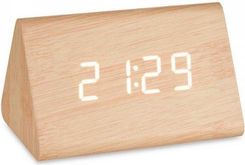 Gift Decor Cyfrowy Zegarek Stacjonarny Brązowy Pvc Drewno Mdf 11,7X7,5X8Cm