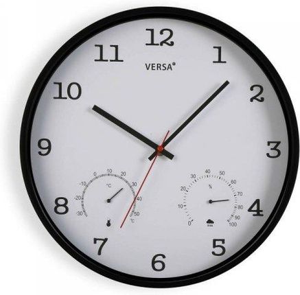 Versa Zegar Ścienny Biały Plastikowy 4,3X35,5X35,5Cm