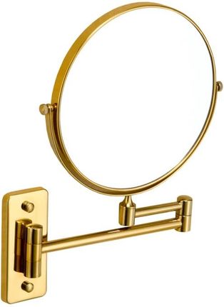 Lusterko kosmetyczne proste uchylne 22.01230-G X3 złoto Stella
