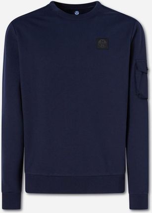 Męska Bluza North Sails Crewneck Sweatshirt W/Pocket 691050-0802 – Granatowy