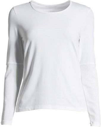 Koszulka CASALL Essential Mesh Detail Long Sleeve biały