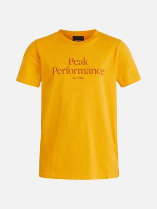 T-Shirt Peak Performance Jr Original Tee żółty