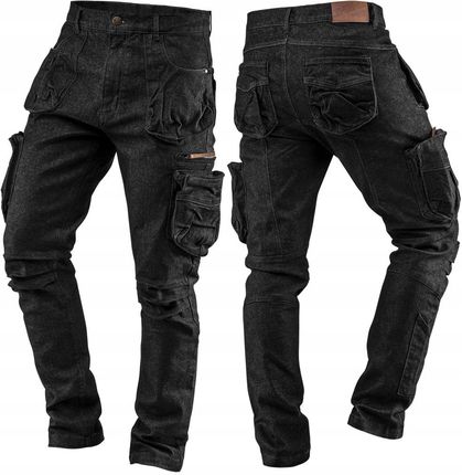 Neo Tools Spodnie Robocze Jeans Denim Czarne 81-233