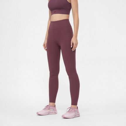 Damskie legginsy 4F H4Z22 SPDF011 burgundowy 60S S L - zdjęcie 2