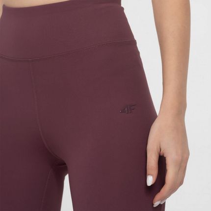 Damskie legginsy 4F H4Z22 SPDF011 burgundowy 60S S L - zdjęcie 3