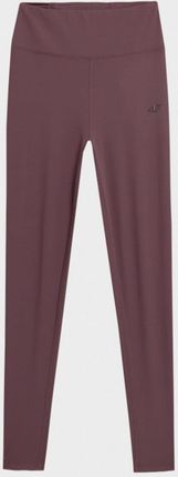 Damskie legginsy 4F H4Z22 SPDF011 burgundowy 60S S L - zdjęcie 4