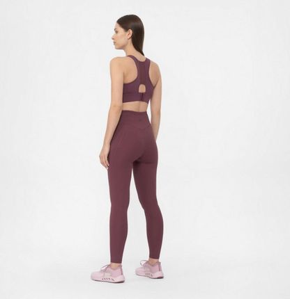 Damskie legginsy 4F H4Z22 SPDF011 burgundowy 60S S L - zdjęcie 6