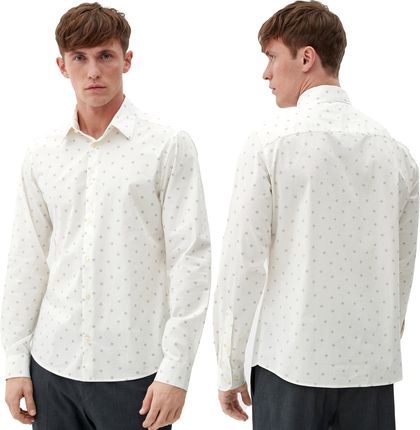 Koszula męska s.Oliver biały wzory - 3XL