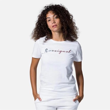 T-Shirt ROSSIGNOL W Logo Rossi Tee biały