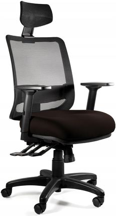 Unique Krzesło Saga Plus Brązowe Biurowe Ergonomiczne