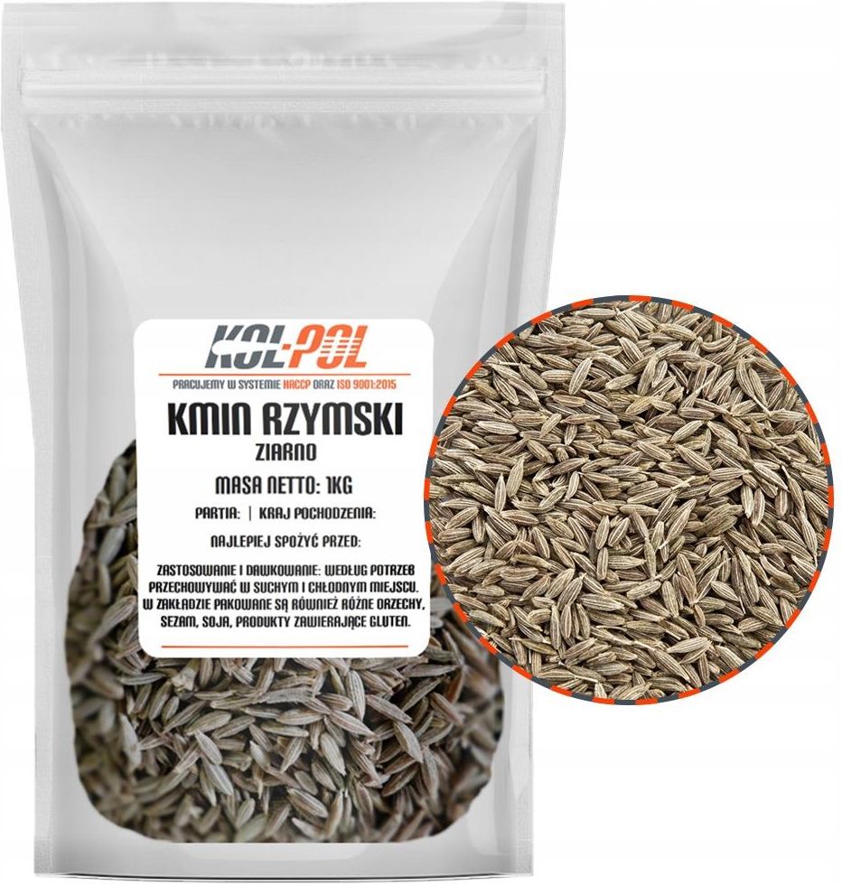 Kmin Rzy Kol-Pol Kmin Rzymski Ziarno 1kg - Ceny i opinie - Ceneo.pl