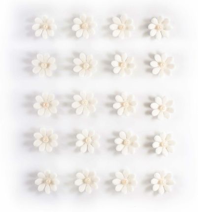 Slado Kwiat Cukrowy Stokrotka Biała 2,5Cm