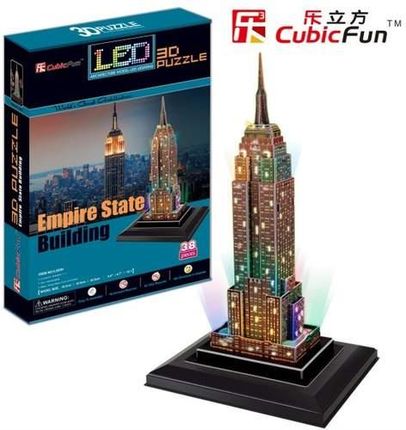 Cubic Fun Puzzle 3D Empire State Building Światło 1067