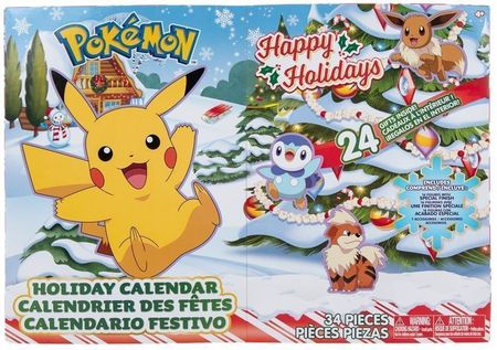 Jazwares Pokemon Kalendarz Adwentowy Figurki 24 Okienka