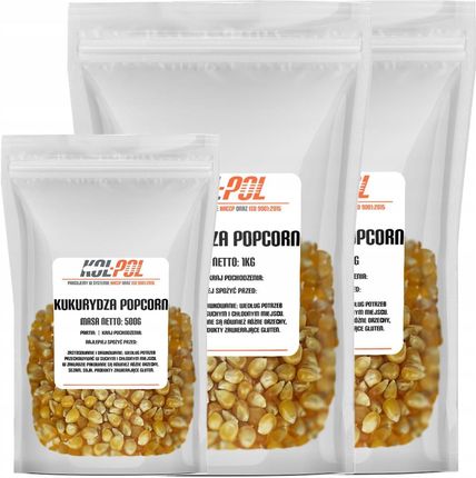 Kol-Pol Kolpol Kukurydza Popcorn Ziarno Do Prażenia 2,5kg