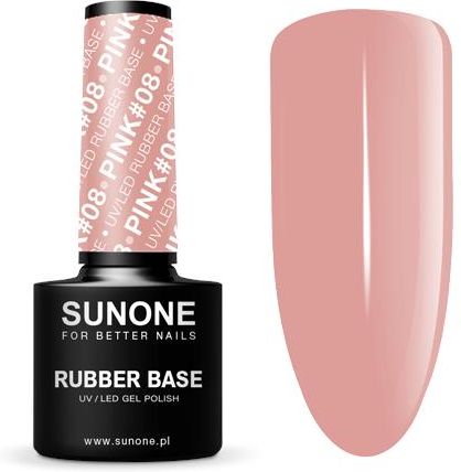 Sunone Rubber Base Kauczukowa Baza Hybrydowa Pink #08 5G