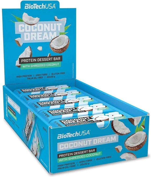 Biotech Usa Protein Dessert Bar 20X50g Coconut Dream Ceny i opinie