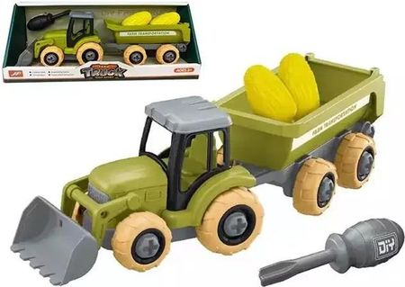 Artyk Mini Farma Traktor Z Przyczepą Do Skręcania Zielony