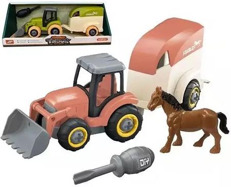 Artyk Mini Farma Traktor Z Przyczepą Do Skręcania Z Koniem