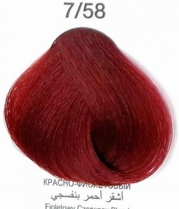 Diapason Farba Do Włosów 7/58 Średni Czerwono Fioletowy Blond 100 ml