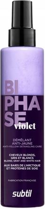 Subtil Biphase Fioletowa Odżywka Dwufazowa Do Włosów Blond Bez Spłukiwania 200 ml