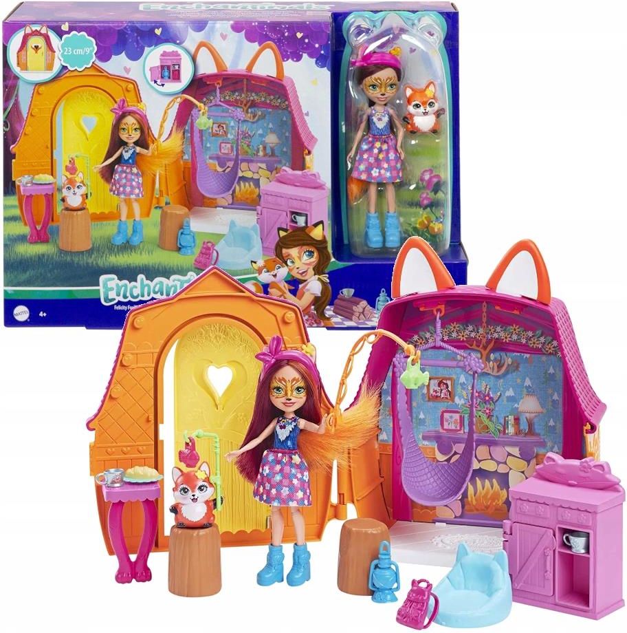 Lalka Mattel Enchantimals Chatka Dom Lis Felicity HCF75 - Ceny i opinie ...