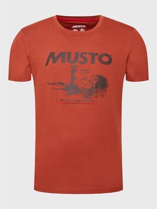 Musto T-Shirt Marina 82363 Brązowy Regular Fit Ceny i opinie