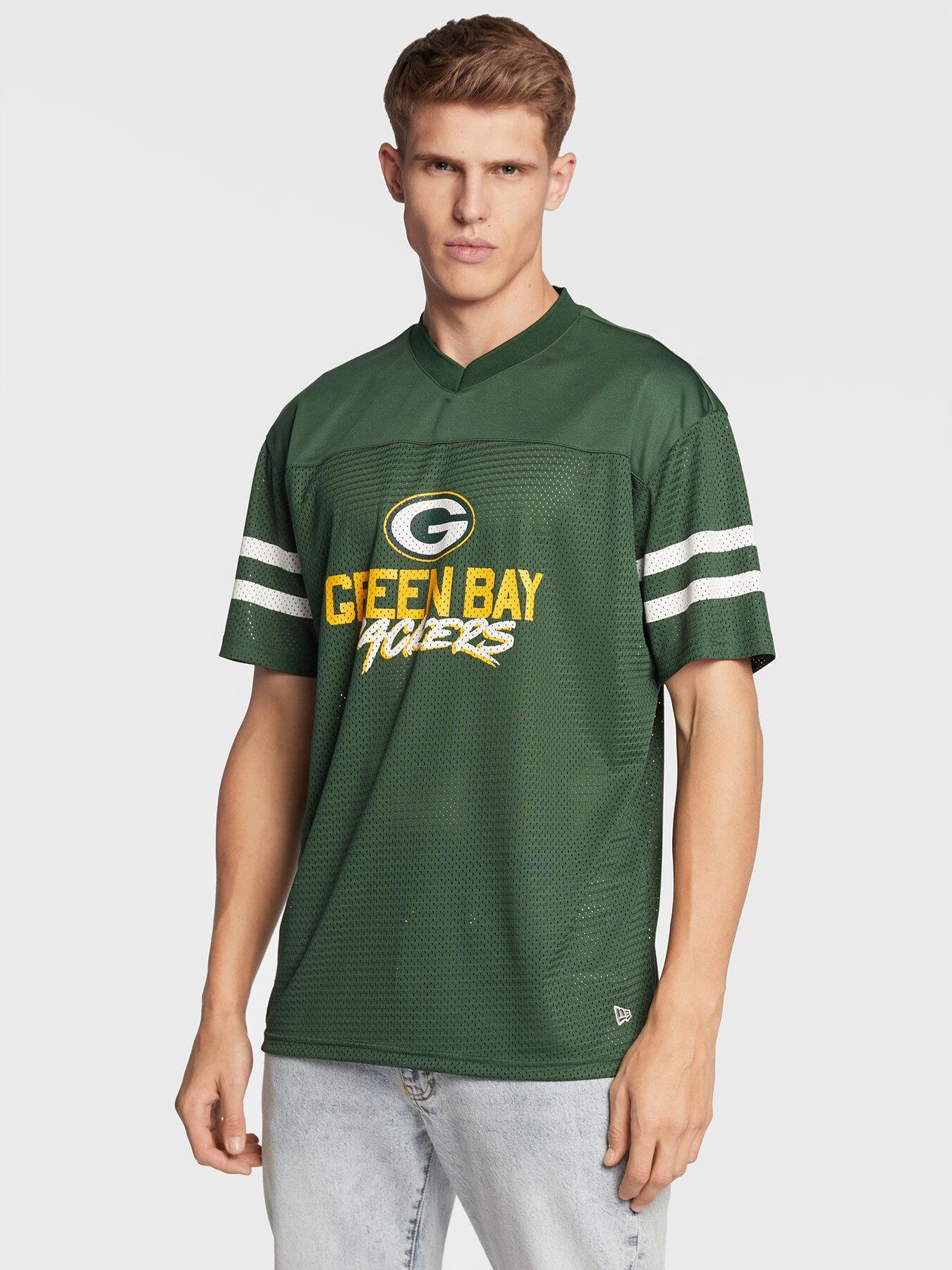 New era Green Bay Packers NFL Script Mesh Short Sleeve T-Shirt Green