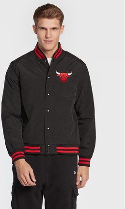 New Era Kurtka bomber Chicago Bulls Logo 60284773 Czarny Regular Fit