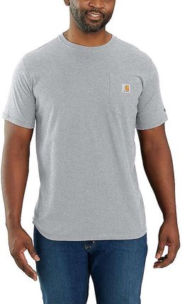 Koszulka męska T-shirt Carhartt Force Flex Midweight Pocket S/S HGY Heather Grey szary