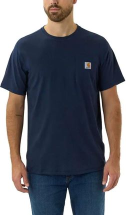Koszulka męska T-shirt Carhartt Force Flex Midweight Pocket S/S I26 granatowy