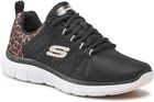 Buty damskie SKECHERS Flex Appeal 4.0 Wild Ballad black/leopard Wiosna 2025