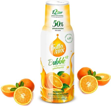 Fruttamax Syrop Do Soda Stream Pomarańcza 500 ml Na 12 Litrów
