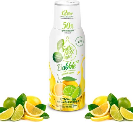 Fruttamax Syrop Do Saturatora Cytryna Limonka Light 500 ml Na 12 Litrów