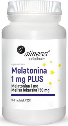 Aliness Melatonina Plus 1Mg I 150 Mg Melisy Lekarskiej 100tabl.