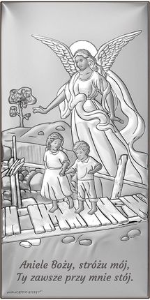 Obrazek Anioł Stróż Pamiątka chrztu | Rozmiar: 6x12 cm | SKU: BC6769S2/2