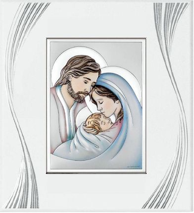 Obrazek Święta Rodzina na jasnym panelu | Rozmiar: 21x23 cm | SKU: BC6665FP/2XCOL