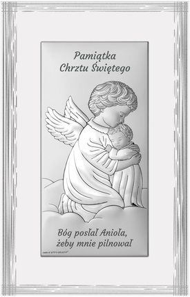Obrazek Anioł Stróż Pamiątka chrztu | Rozmiar: 9x15.5 cm | SKU: BC6763S2/2FB