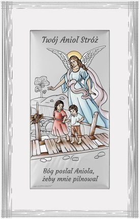 Obrazek Anioł Stróż Pamiątka chrztu | Rozmiar: 9x15.5 cm | SKU: BC6769S1/2FBCOL