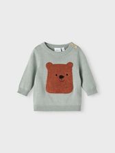 NAME IT Sweter 13207111 Zielony Regular Fit