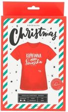 Zdjęcie Koszulka Świąteczna Damska Czerwona M L 11222 - Chęciny