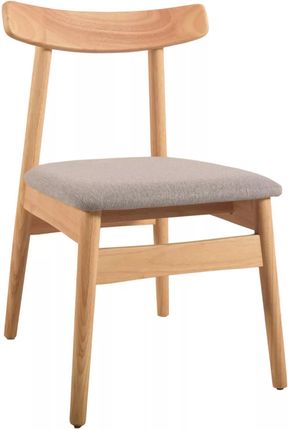 Krzesło Kawiarniane Hotelowe Tapicerowane Drewniane Szare 23521