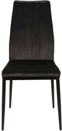 Krzesło Tapicerowane Atom Velvet Czarne Atomvcc