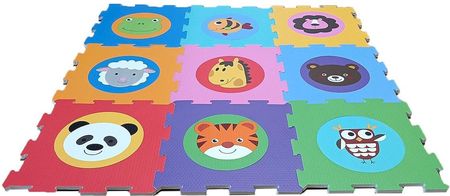 Smily Play Mata Piankowa Podłogowe Puzzle Zwierzęta Kolorowa 10miesięcy+ SP84004 AN0077