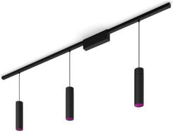 PHILIPS HUE Zestaw podstawowy prosty sufitowy Perifo 3 lampy wiszące czarny (929003117101)