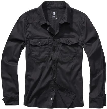 Koszula z długim rękawem BRANDIT Flannel Shirt - Black