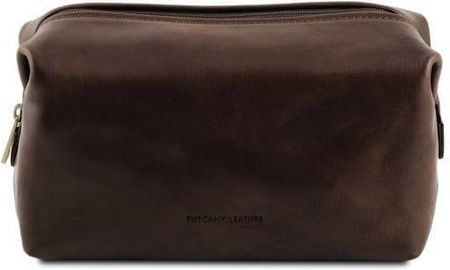 Tuscany Leather Smarty Skórzana Kosmetyczka Rozmiar L Kolor Ciemny Brąz Tl141219
